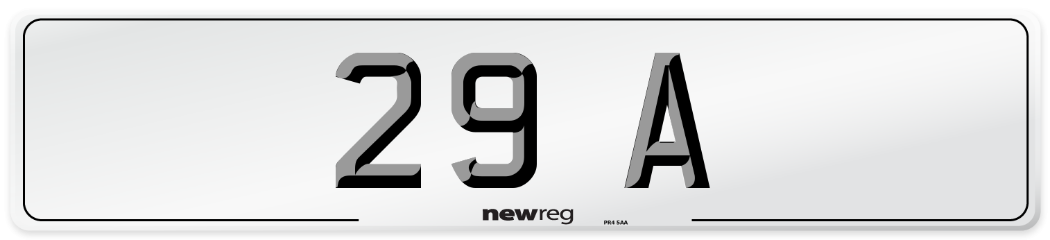 29 A Number Plate from New Reg